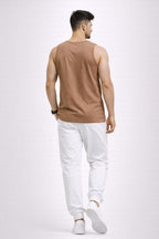 BROWN COLOR MEN TANK TOP
