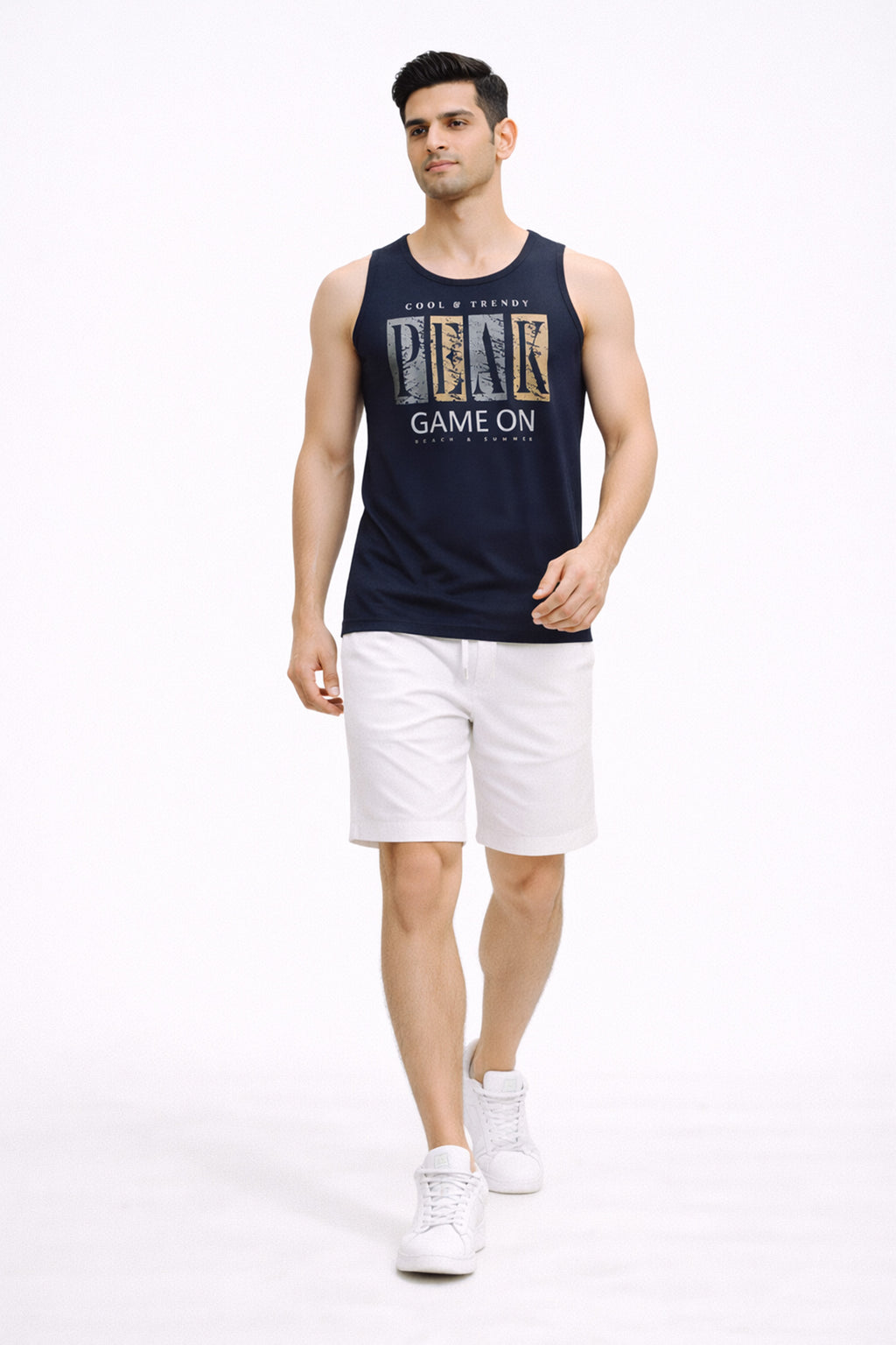 NAVY COLOR MEN TANK TOP