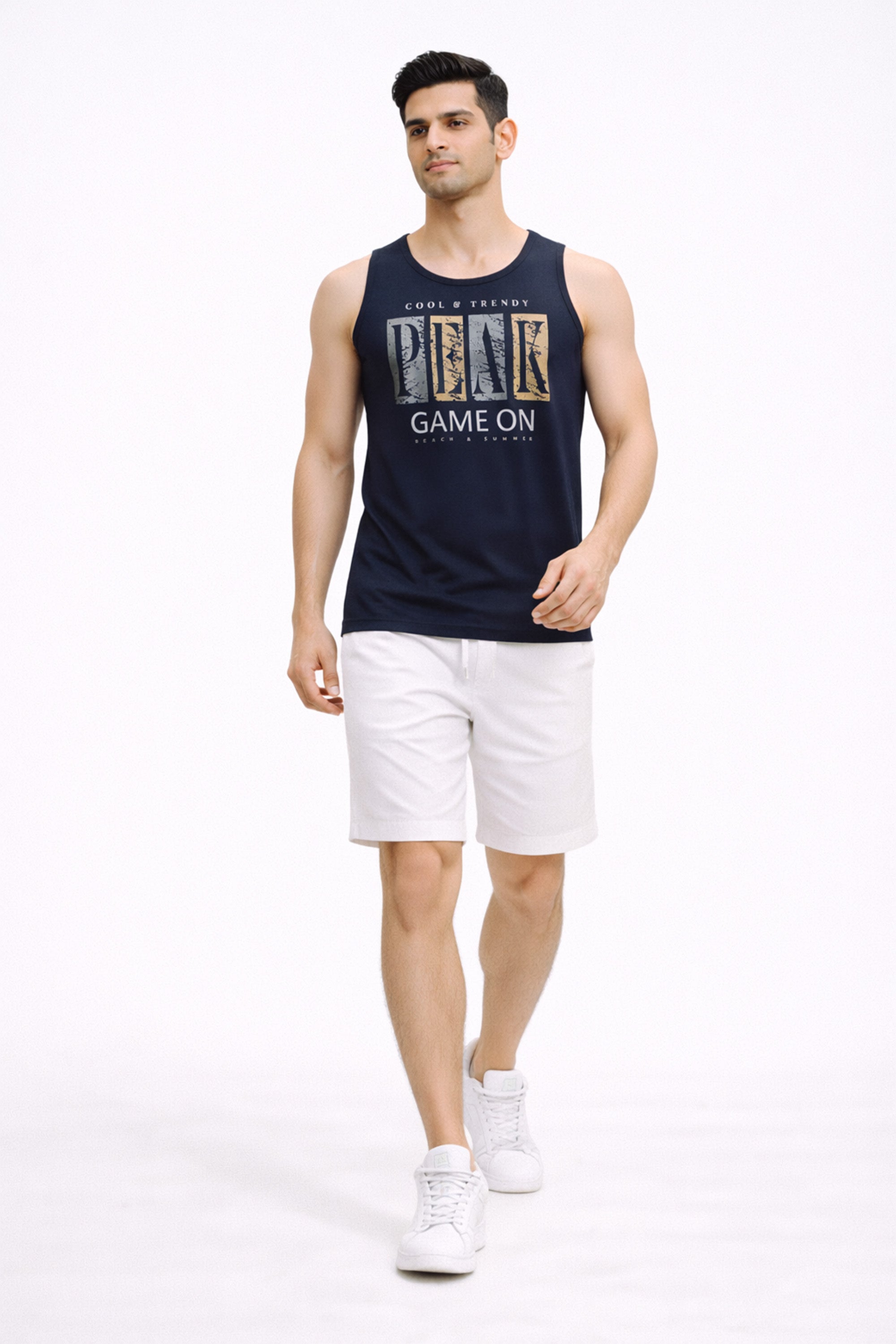 NAVY COLOR MEN TANK TOP