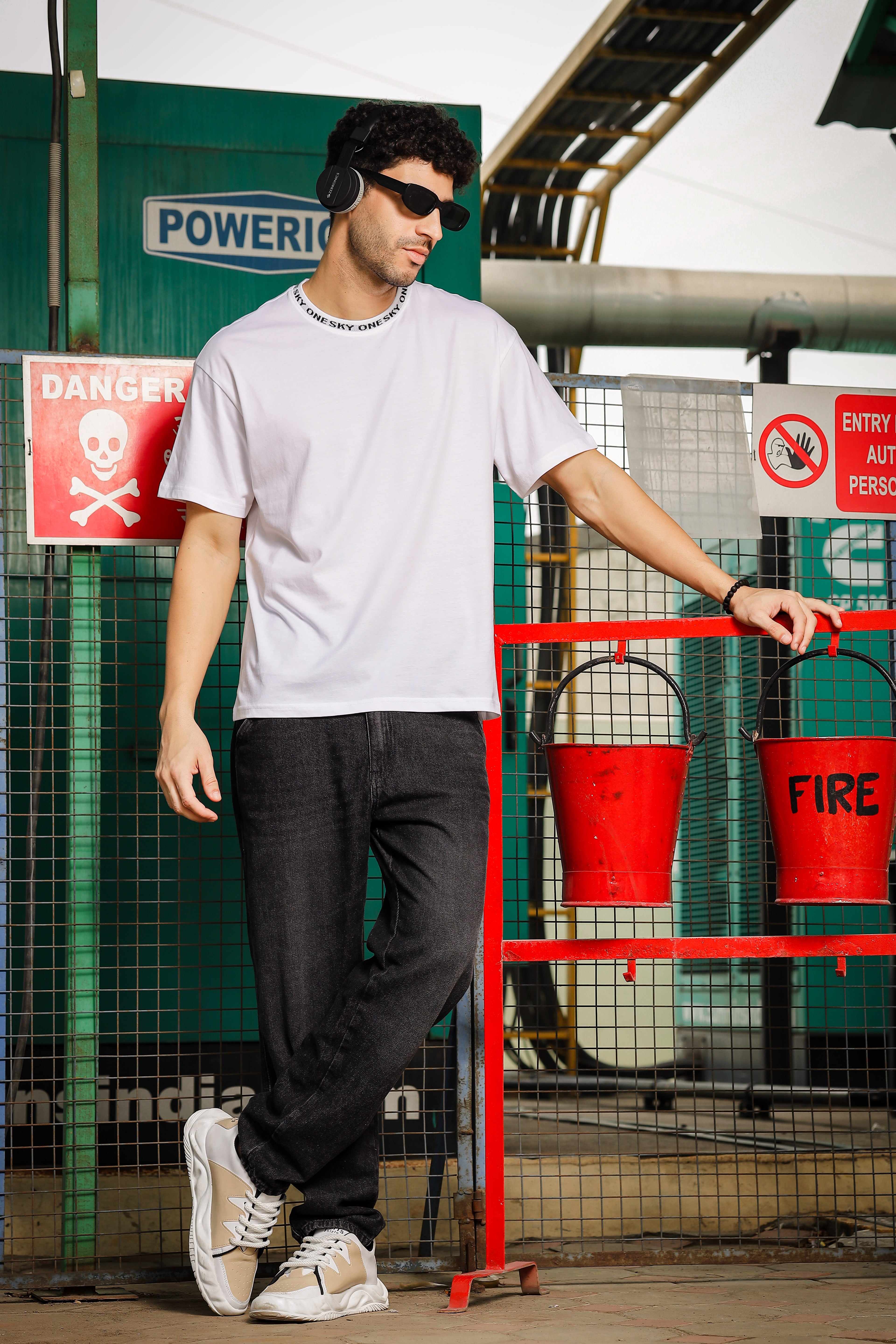 Mens Round Neck Oversized T-Shirt