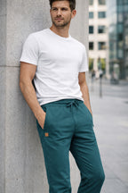 GREEN COLOR MEN TRACK PANT