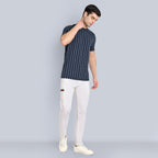 Men Navy Regular Fit Summer T-Shirt