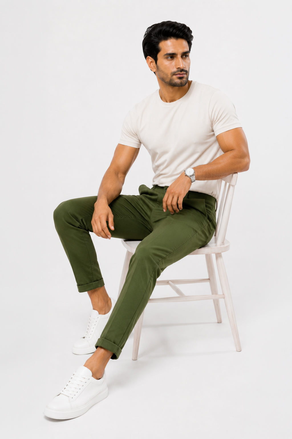BRONZE GREEN COLOR MEN TROUSER