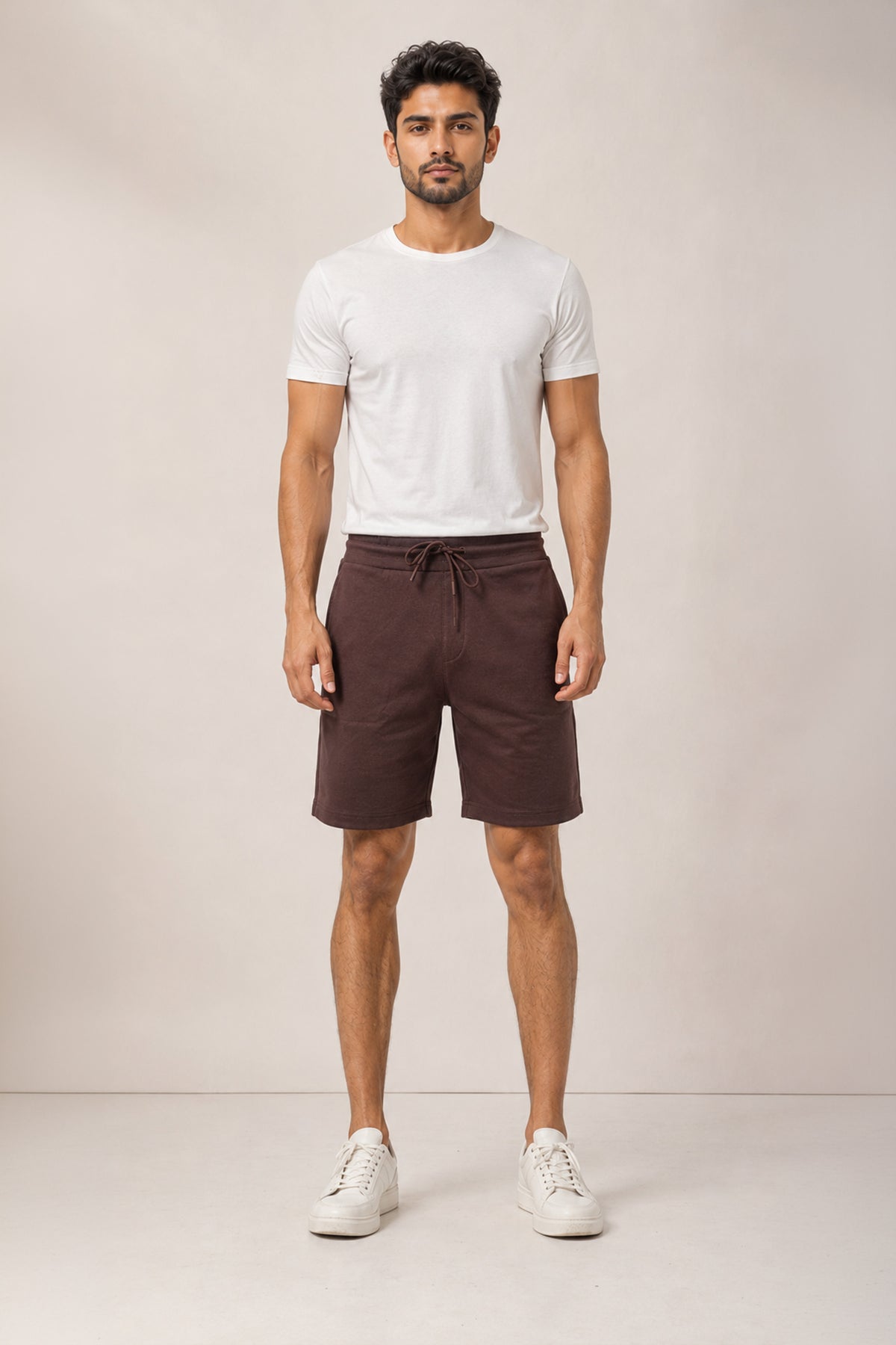 CHOCOLATE COLOR MEN SHORTS