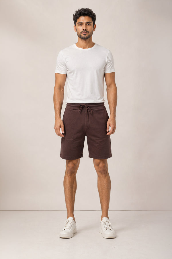 CHOCOLATE COLOR MEN SHORTS