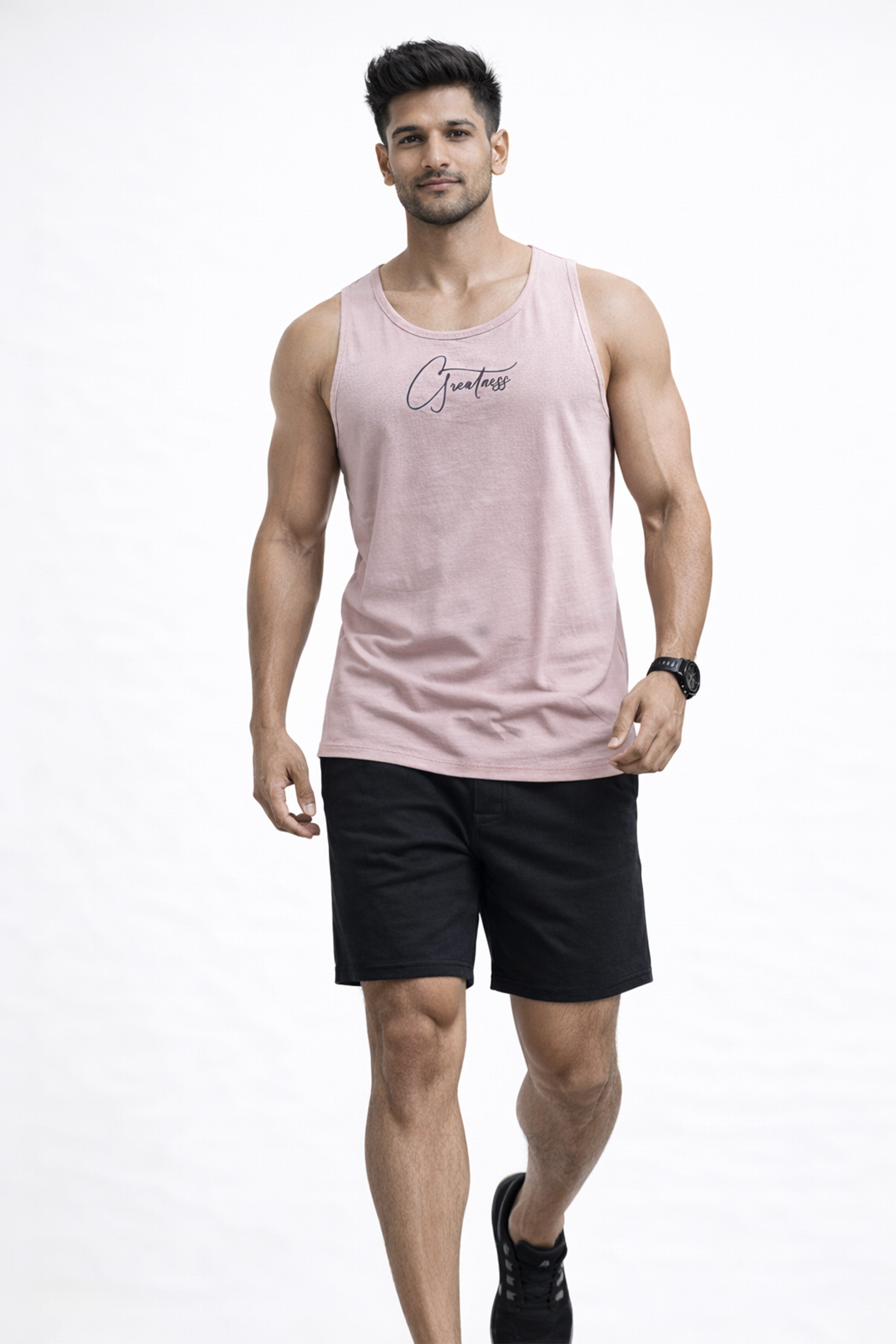 VOILET BLUE COLOR MEN TANK TOP