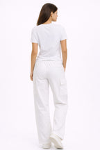 WHITE WOMEN H/S CO-ORD SET