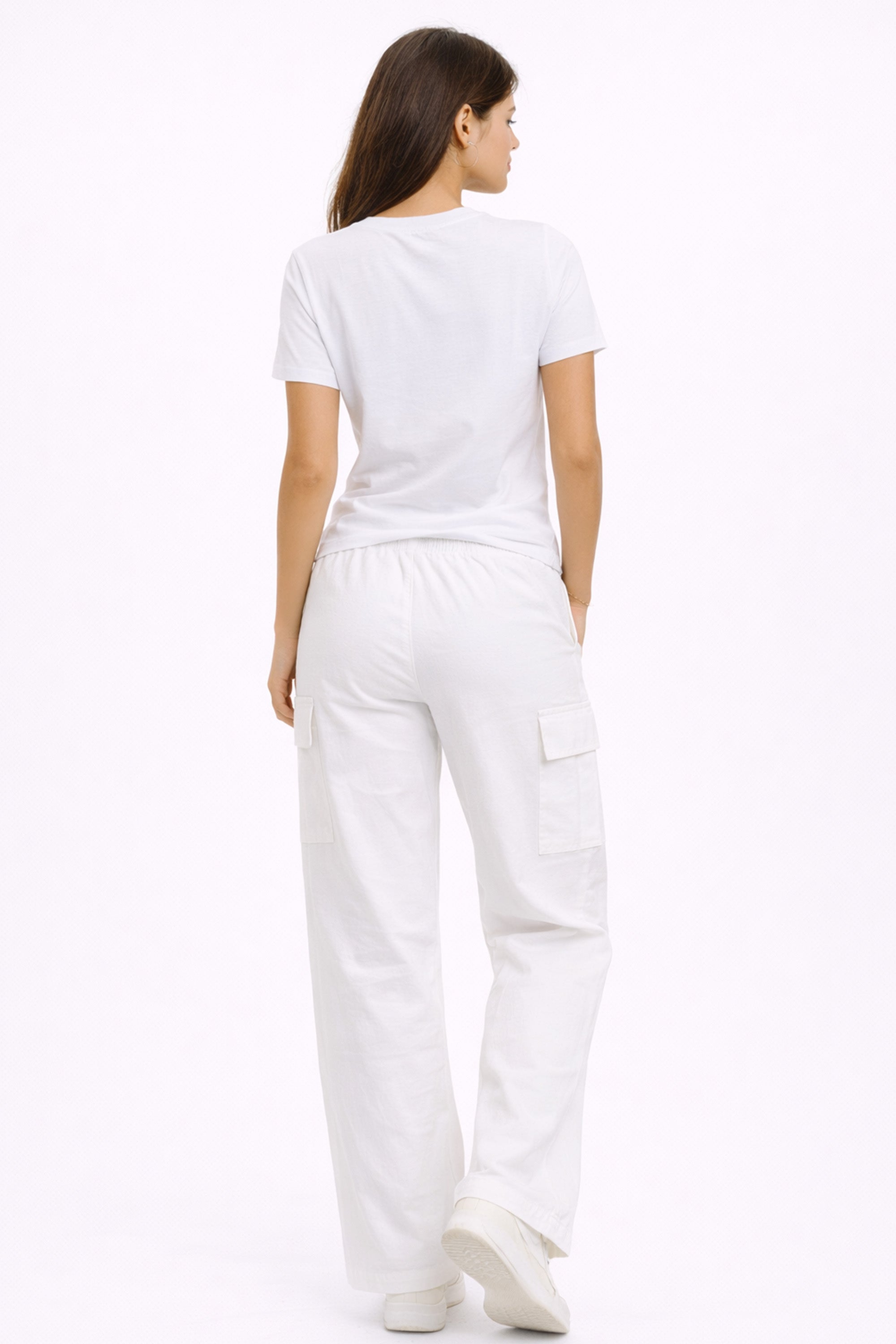WHITE WOMEN H/S CO-ORD SET