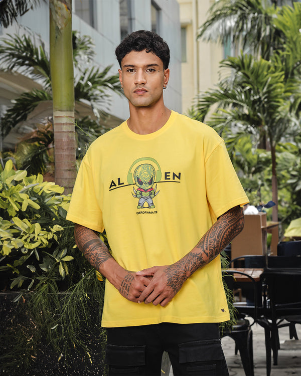 Men's Pure Cotton Oversized Graphic T-shirt