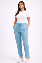 MILKY BLUE WOMEN PYJAMA