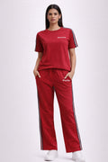 RED WOMEN H/S CO-ORD SET