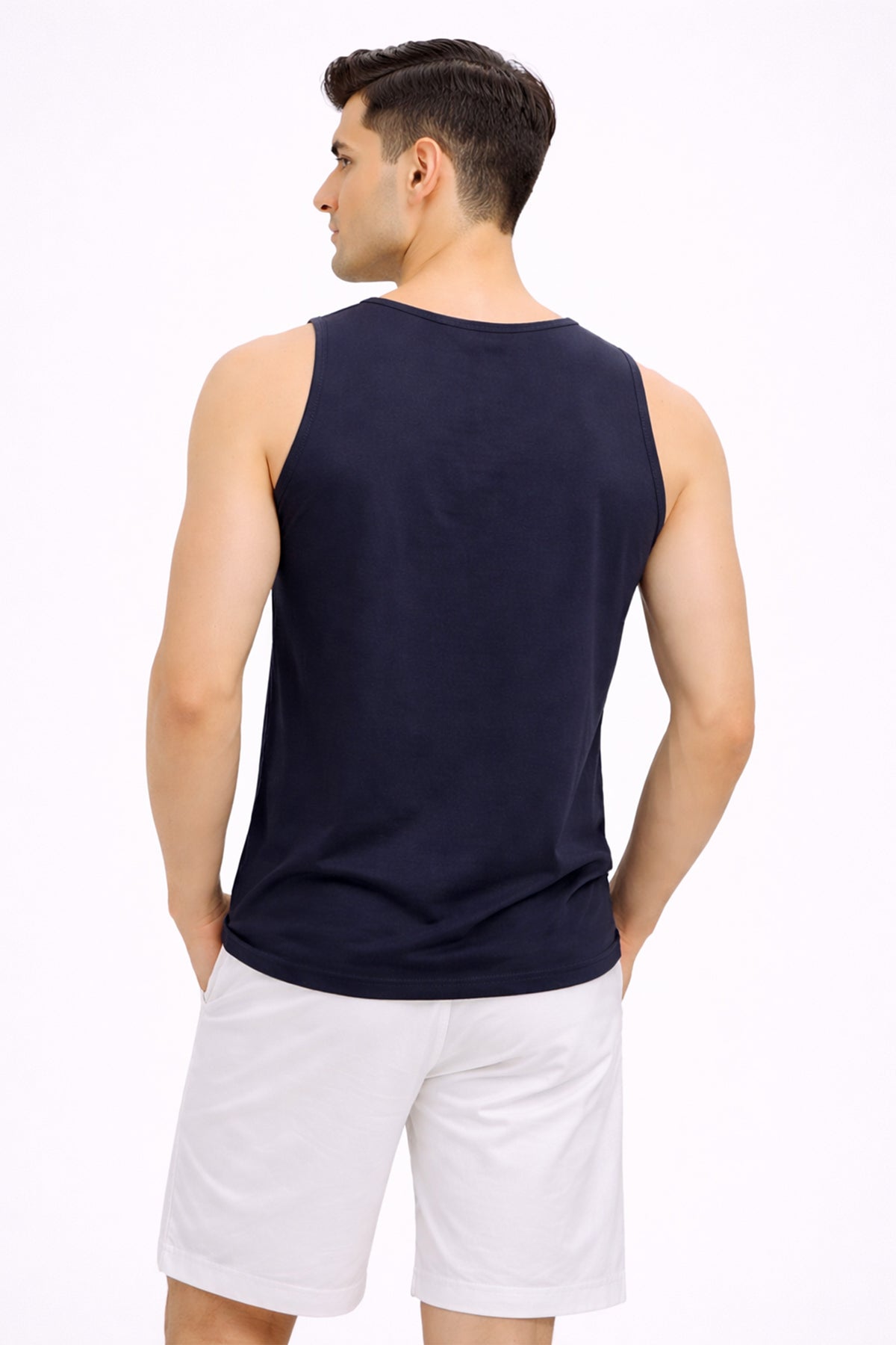 NAVY COLOR MEN TANK TOP