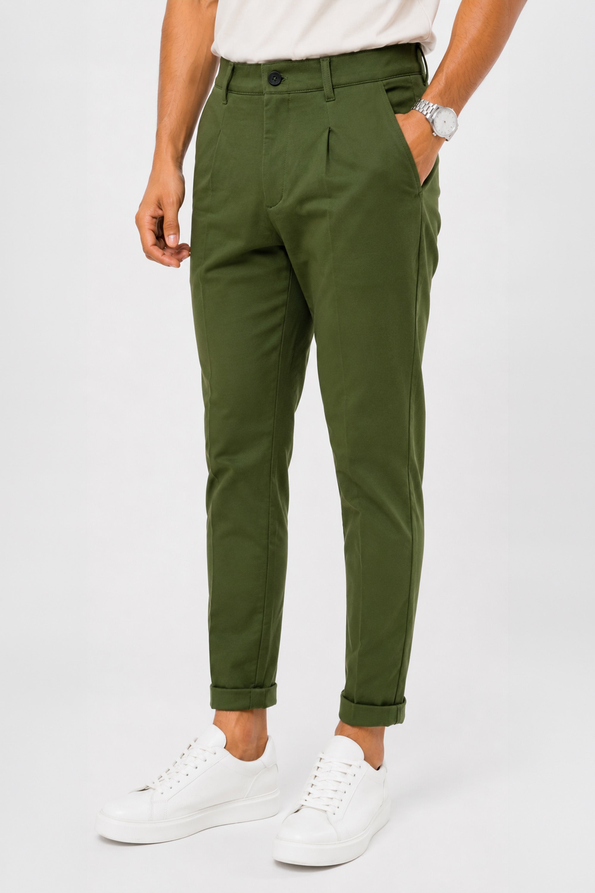 BRONZE GREEN COLOR MEN TROUSER