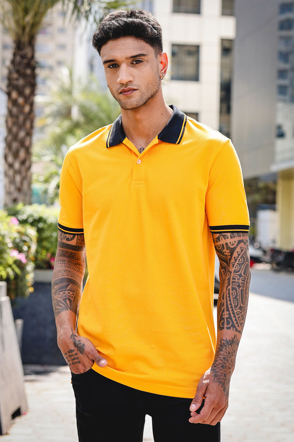Men's Pure Cotton Polo T-shirt