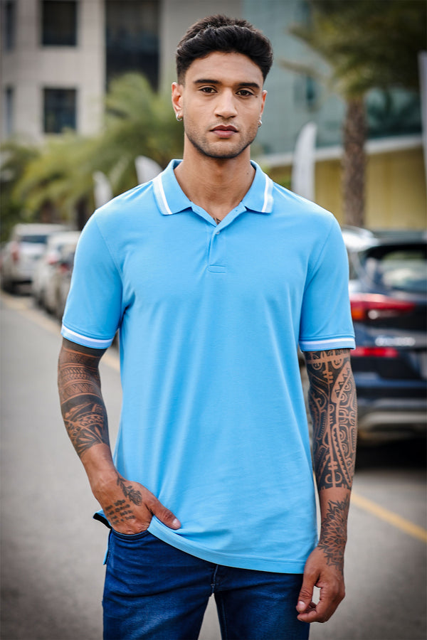 Men's Pure Cotton Polo T-shirt