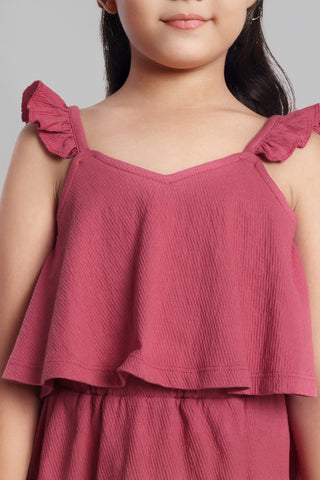 Girls Cotton Sleeveless Dress