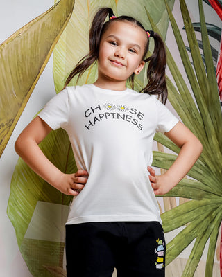 Girls Regular Fit Half Sleeves T-Shirt