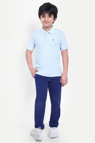 Boys Solid Classic Polo T-shirt - Stylish & Comfortable Everyday Wear