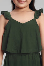 Girls Cotton Sleeveless Dress
