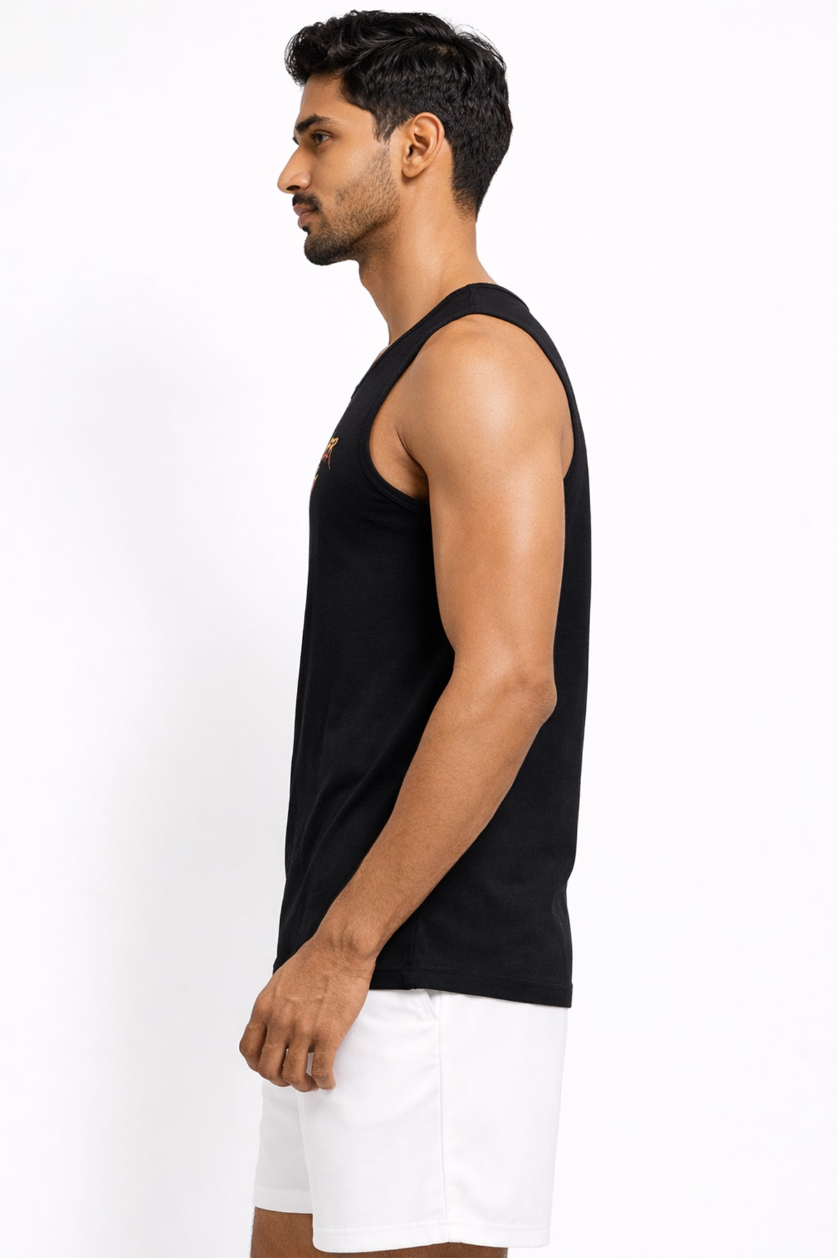 BLACK COLOR MEN TANK TOP