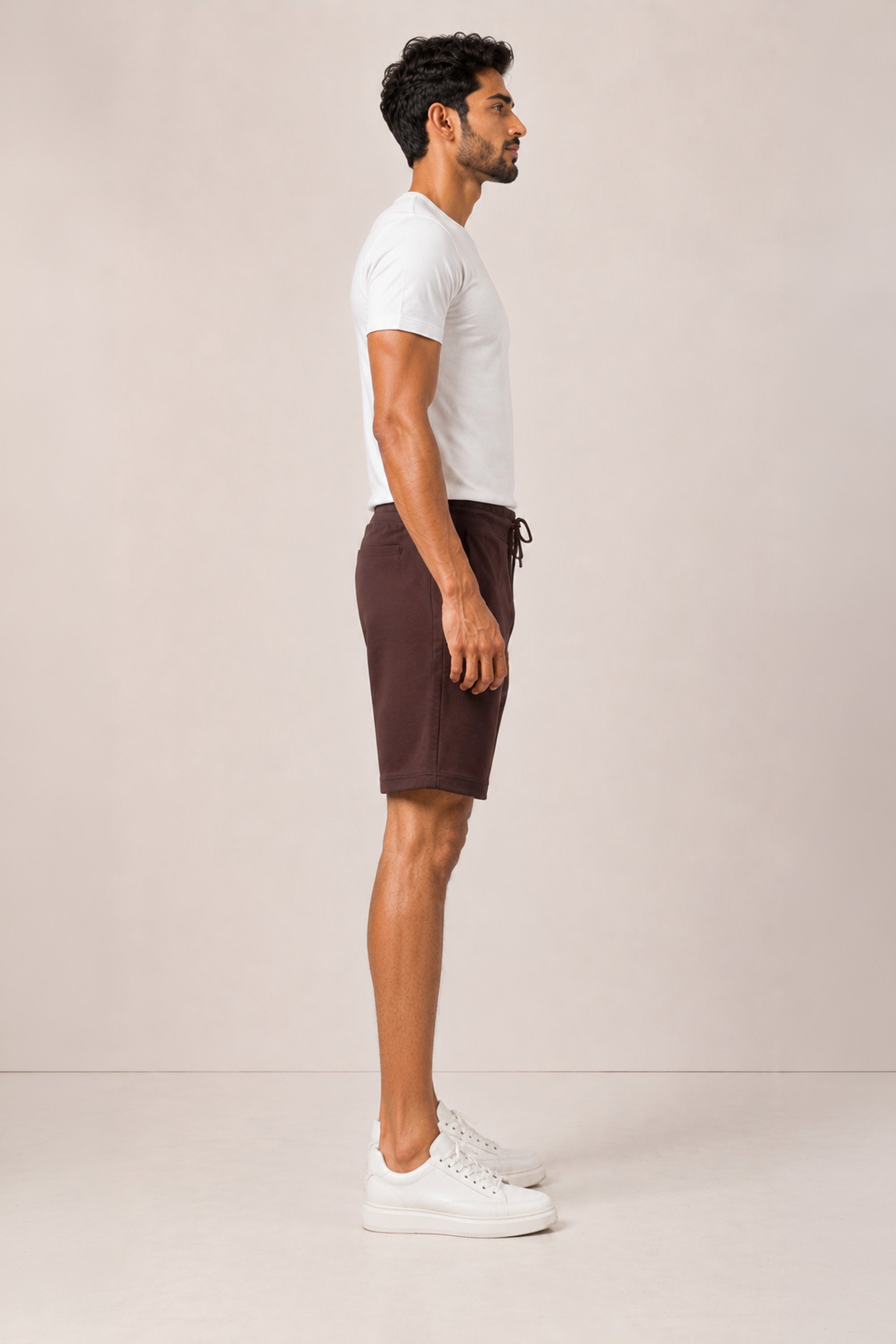 CHOCOLATE COLOR MEN SHORTS