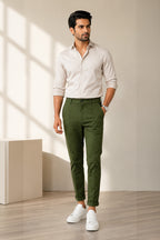 BRONZE GREEN COLOR MEN TROUSER