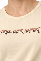 ECRU COLOR MEN TANK TOP