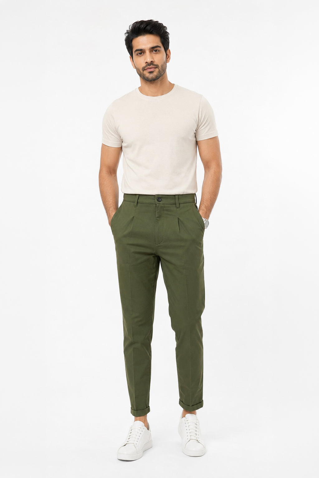 BRONZE GREEN COLOR MEN TROUSER