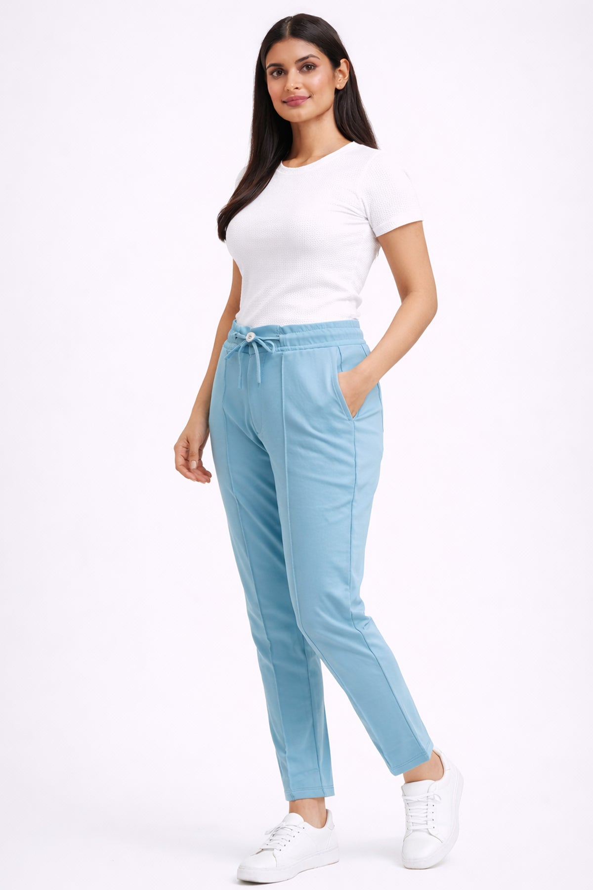 MILKY BLUE WOMEN PYJAMA