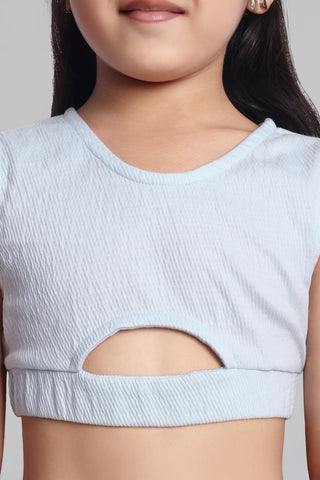 Girls Stylish Top & Skirt Co-ord Set