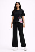 BLACK WOMEN H/S CO-ORD SET