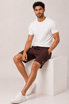 CHOCOLATE COLOR MEN SHORTS
