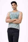 ICE BLUE COLOR MEN TANK TOP
