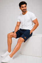 NAVY COLOR MEN SHORTS