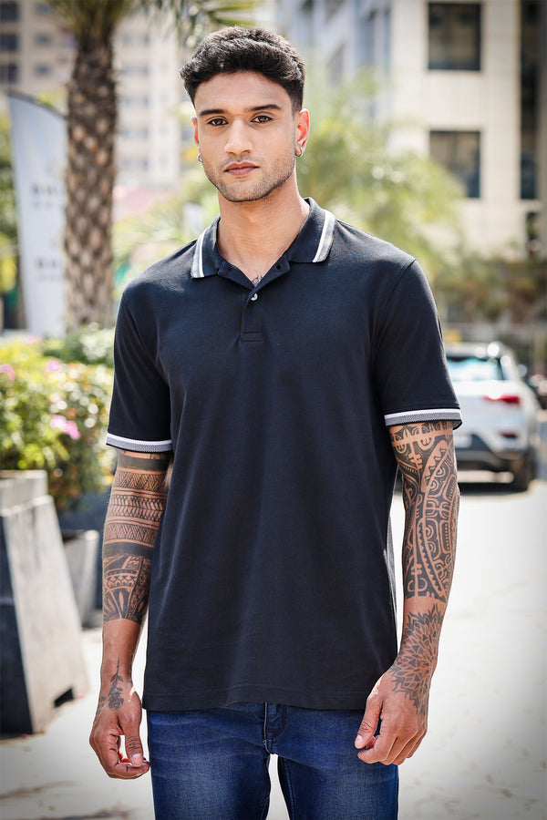 Men's Pure Cotton Polo T-shirt