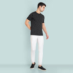 Men Jet Black Regular Fit Summer T-Shirt