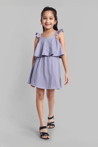 Girls Cotton Sleeveless Dress