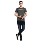 Men Elephant Round Neck T-Shirt