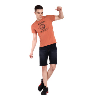 Men Clay Round Neck T-Shirt