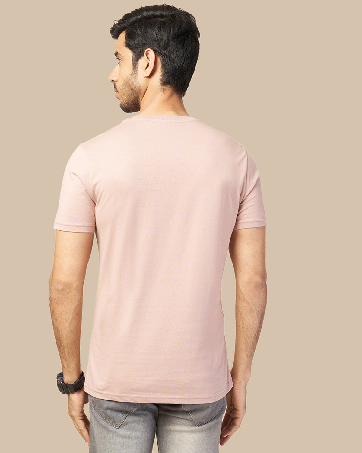 Men's Tiger Print Pure Cotton Round Neck T-Shirt