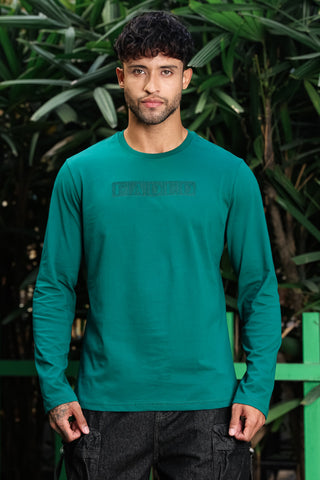 Men’s 100% Cotton Solid Full Sleeve T-Shirt | Round Neck Long Sleeve Casual Tee | Soft Breathable Fabric | Machine Washable