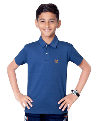 Boys Navy Polo T-Shirt