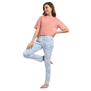 Women Fresh Sky Printed Pyjama Pant