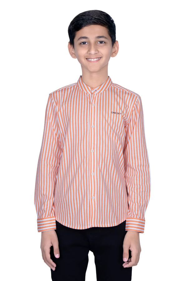 BOYS LINING CLAY COTTON SHIRT