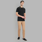 Men Black Polo T-Shirt