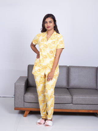 Women White Pyjama Set