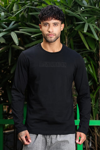 Men’s 100% Cotton Solid Full Sleeve T-Shirt | Round Neck Long Sleeve Casual Tee | Soft Breathable Fabric | Machine Washable