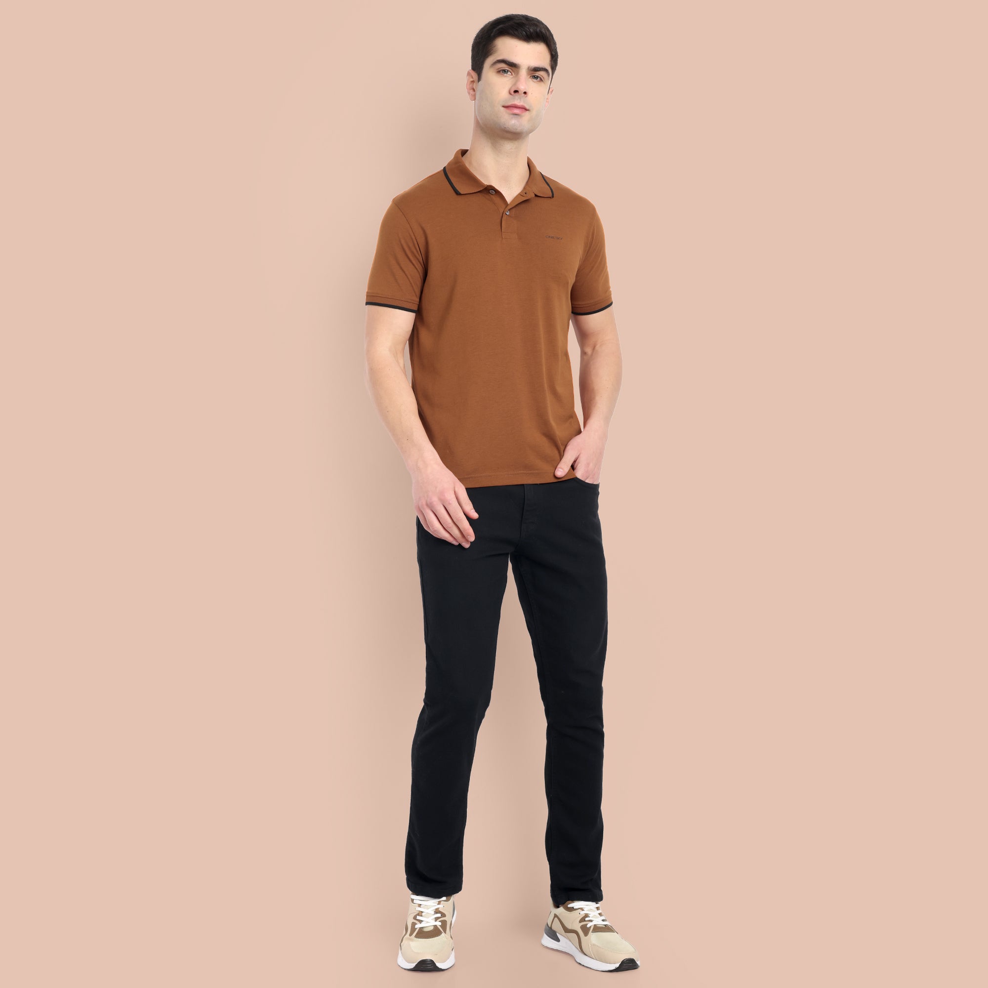 Men Tobacco Polo T-Shirt