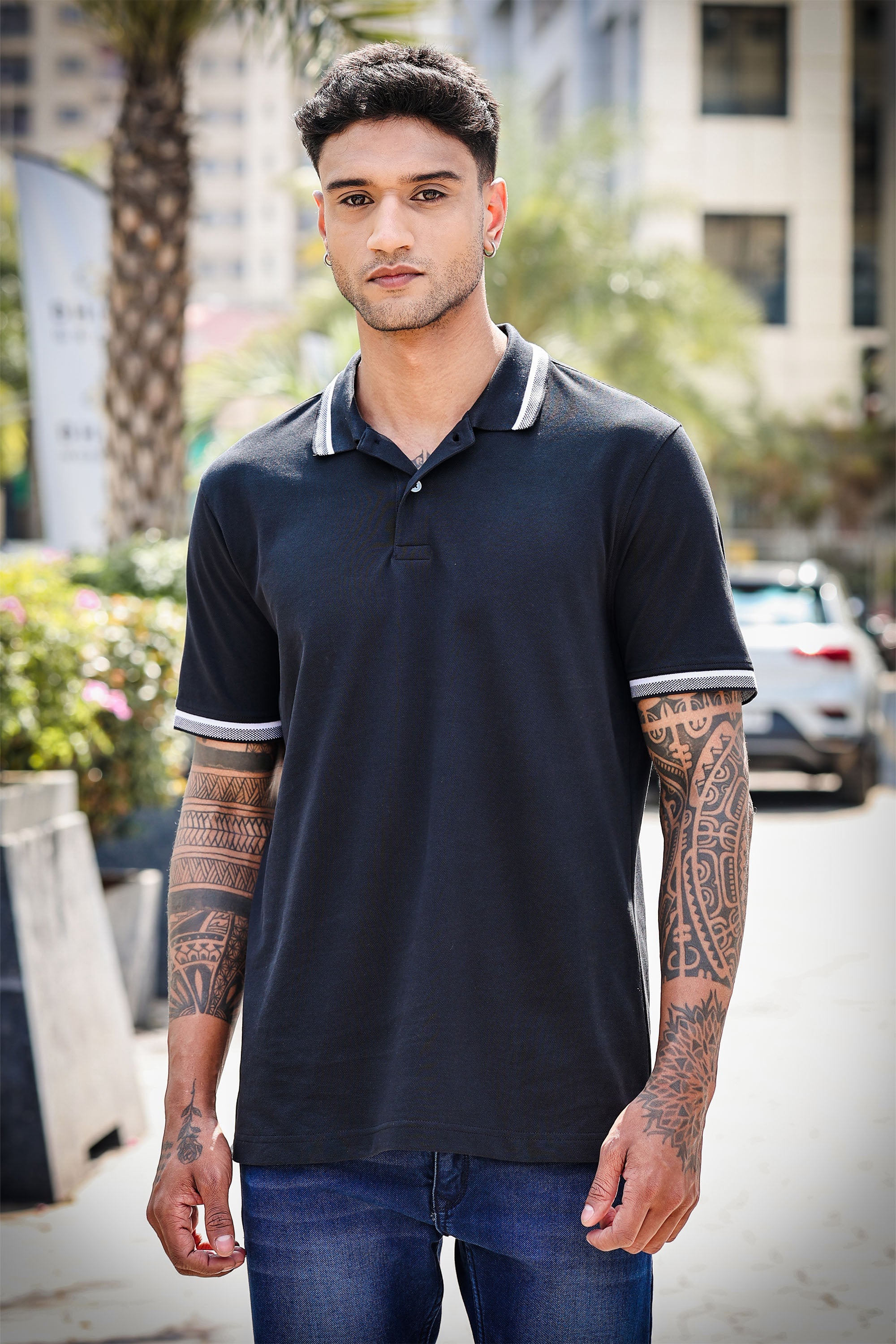Men's Pure Cotton Polo T-shirt