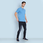 Men French Blue Tipping Polo T-Shirt